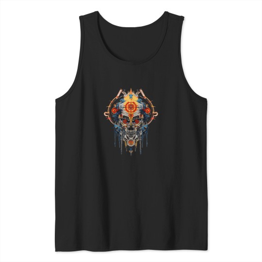 Discover Skull-Colorful T-Shirt Tank Tops