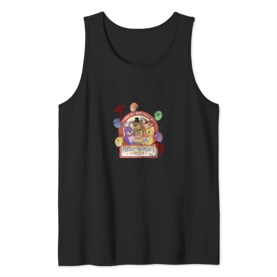 Discover Freddy Fazbear_s Birthday! (survivor version) Tank Tops