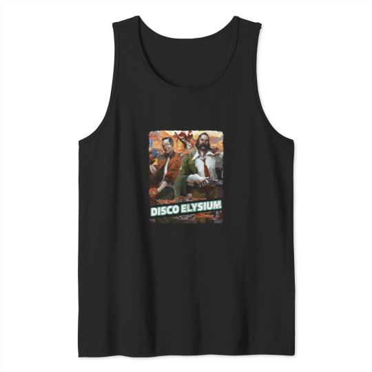 Discover Gifts For Men Disco Gaming Elysium Graphic For Fan Tank Tops