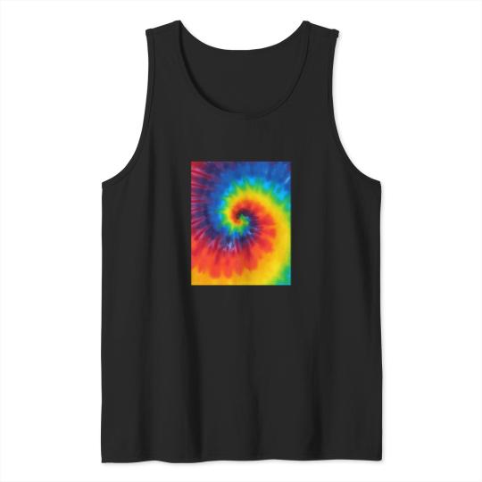 Discover Tie-Dye-Swirl-Rainbow T-Shirt Tank Tops