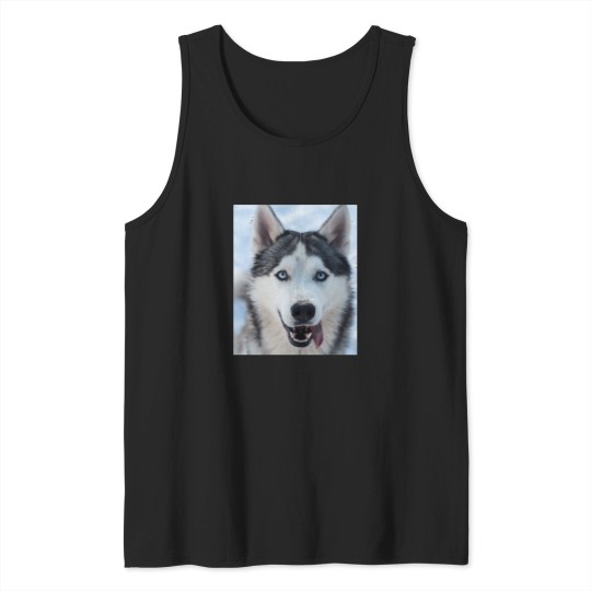 Discover funnys Looking Siberian Husky dogs Classic Tank Tops