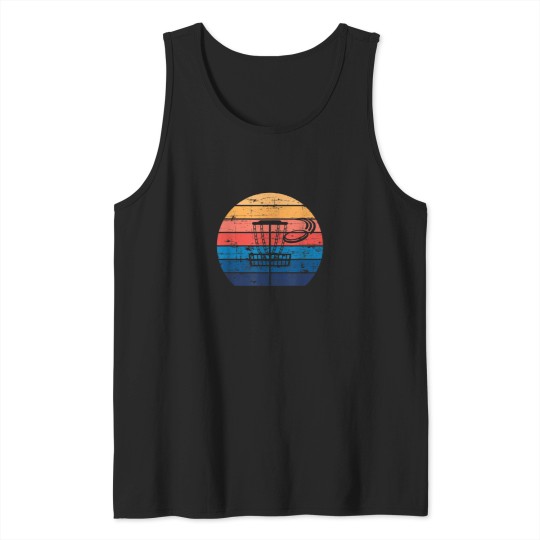 Discover Retro Disc Golfing Gift Stupid Tree Frisbee Golf Tank Tops
