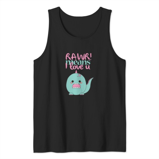 Discover RAWR! means I loves you Oversized Tank Tops