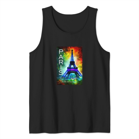 Discover Paris City Of Light No2 T-Shirt Tank Tops