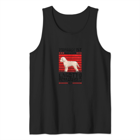 Discover Home is where my Lagotto Romagnolo is truffle dog saying(1) Tank Tops