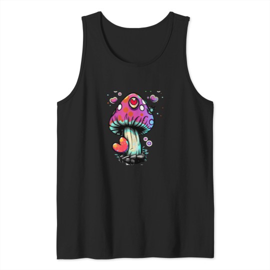 Discover Mushroom Heart Tank Tops