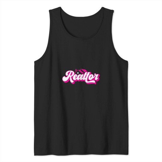 Discover Real Estate Agent Women's Pink Realtor Tank Tops