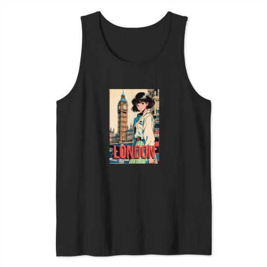 Discover Visiting London Anime Girl monkeym D luffy gear 5 London England Cute Retro Anime Girl 80s Vintage Travel (1) Hetalia Pirate England David Cameron, leaderAnime style Birmingham Kanagawa Wave Dark A night in the streets of London Premium Tank Tops