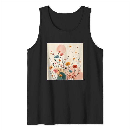 Discover Pickleball Summer Flowers Tank Tops