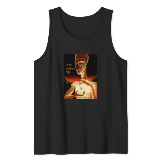 Discover Guess - An Alien Conspiracy Oversized Tank Tops
