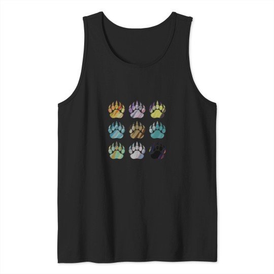 Discover Evolution Paws pastel Tank Tops