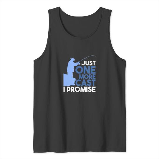 Discover Fishing - Just One More Cast Tank Tops