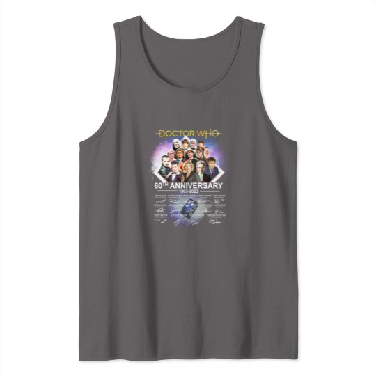 Discover Doctor Who 60th Anniversary 1963-2023 Thank You Tank Tops