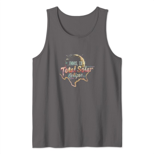 Discover Ennis, TX 2024 Total Solar Eclipse Tank Tops