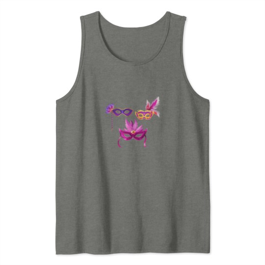 Discover Venice Carnival Mask Brazilian Carnival Mardi Gras in New Orleans Tank Tops