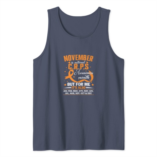 Discover In November We Wear Orange Ribbon CRPS Awareness Month / Day Tank Tops