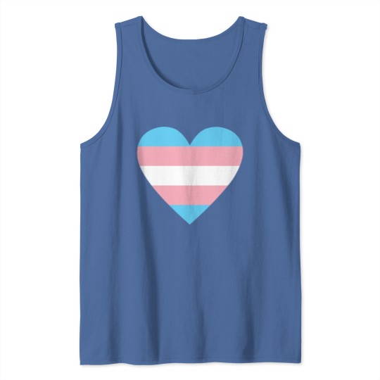 Discover Transgender Flag Heart for Transgender Pride Tank Tops