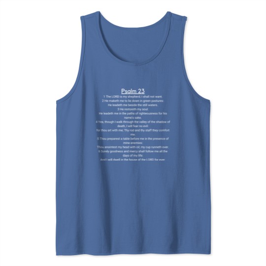 Discover Psalm 23 white Tank Tops