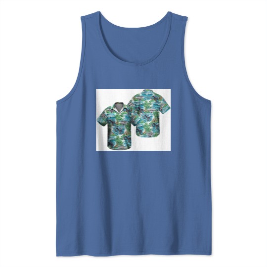 Discover Megalodon Monster Truck Summer Hawaiian Tank Tops