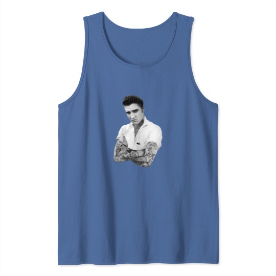 Discover Elvis Presley Tattoo Rockabilly Tank Tops Black