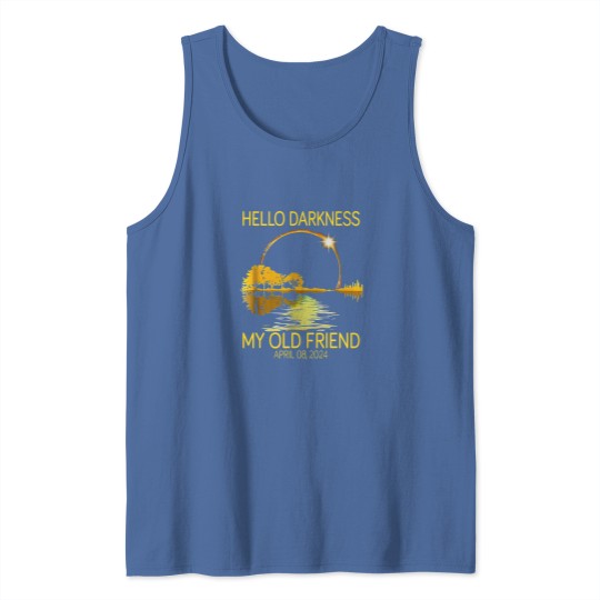 Discover Hello Darkness My Old Friend Eclipse Tank Tops, Hello Darkness Tank Tops
