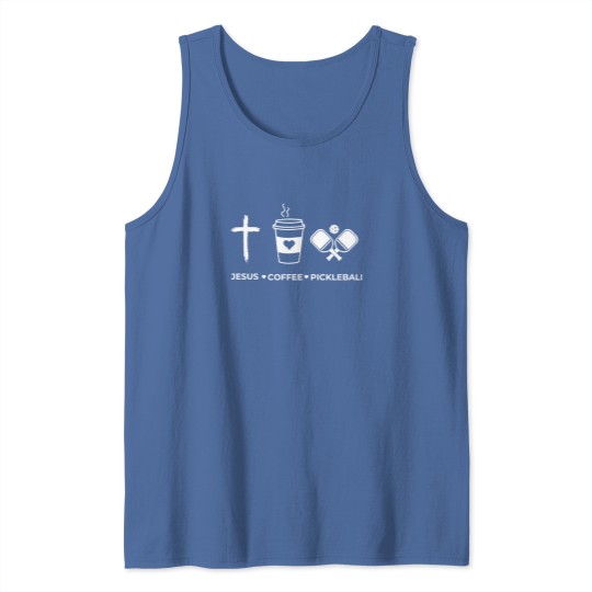 Discover Jesus Coffee Pickleball  Tank Tops