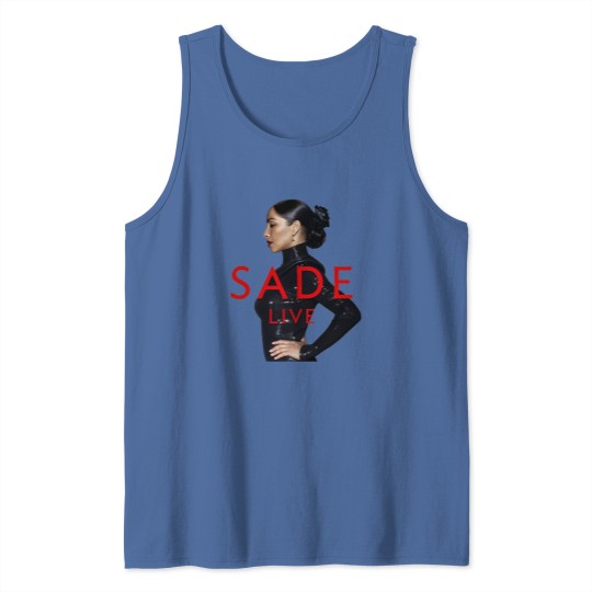 Discover Rare! Sade Adu Live In Concert Cotton Black All Size Men Women Tank Tops