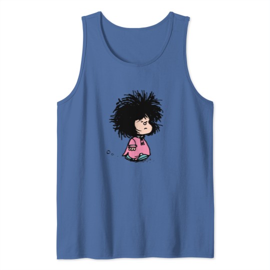 Discover Mafalda with newly-raised disheveled nightgown Quino argentina cartoon Tank Tops