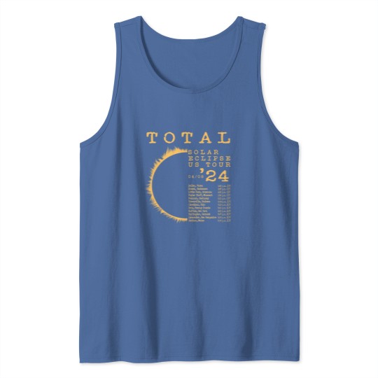 Discover Total Solar Eclipse Tank Top, April 8, 2024 North American Path