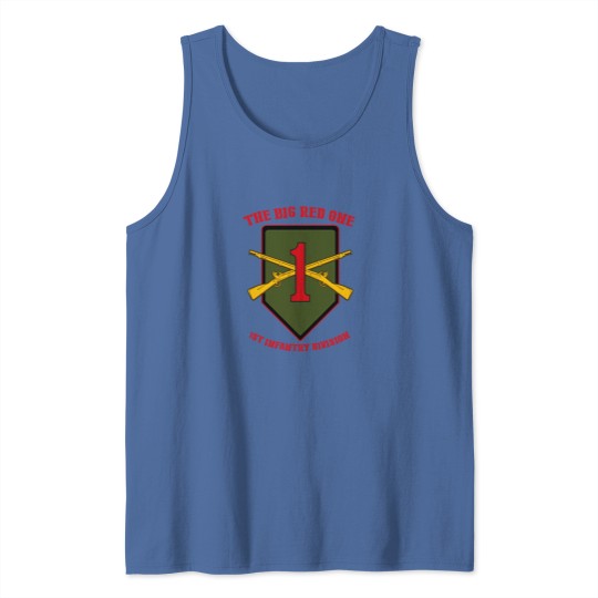 Discover The Big Red One 1st Infantry Division Baseball Caps Tank Tops