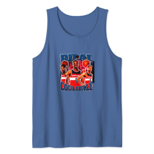 Discover Bilal Coulibaly Vintage  Retro 90's Tank Tops Basketball Player Bilal Coulibaly Vintage Tank Tops Tank Tops Vintage Bootleg Basketball Tank Tops Tank Tops
