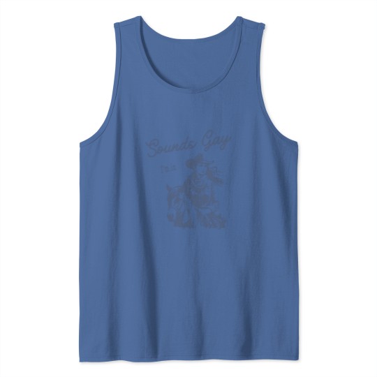 Discover Sapphic Pride Tank Top - Sounds Gay I'm In