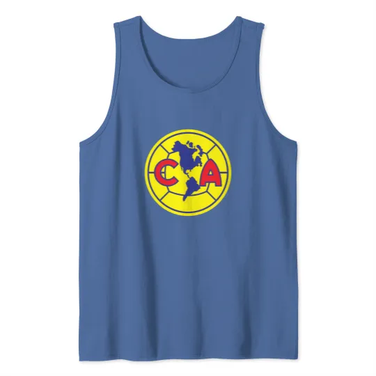 Discover Club America Futbol Club Logo Sticker Tank Tops
