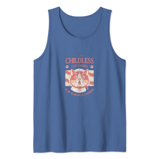 Discover Kamala Harris Tank Tops Childless Cat Ladies for Kamala