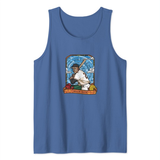 Discover WILLIE MAYS STAINED GLASS - Willie Mays - Tank Tops