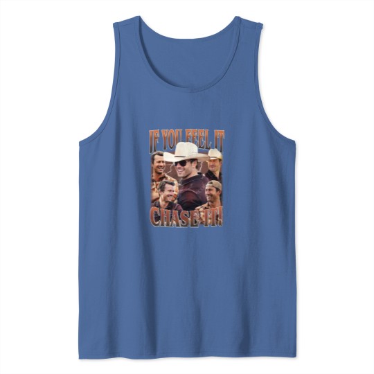 Discover If You Feel It, Chase It , Glen Powell as Tyler Owens Unisex Softstyle Vintage Tank Tops