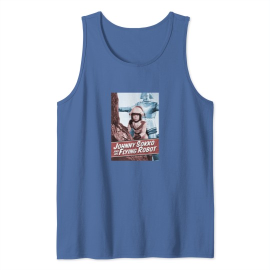 Discover Giant Robot Johnny Sokko's Flying Robot Vintage Poster Tank Tops