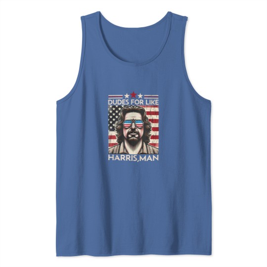 Discover Dudes for like Harris Man Tank Tops, White Dudes for Harris, White for Kamala Harris 2024 Tank Tops
