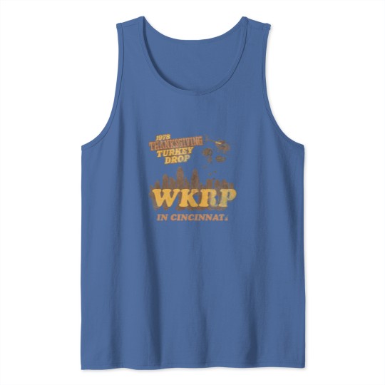 Discover Vintage WKRP in Cincinnati Tank Tops, 1978 Thanksgiving Turkey Drop Thanksgiving Tank Tops