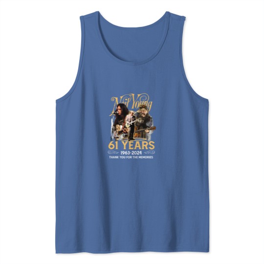Discover Neil Young 61 jähriges Jubiläum 2024 Konzert Tank Tops