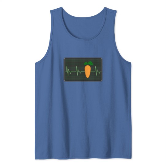 Discover Carrot Hearbeat Cool Carrot Design Tank Tops