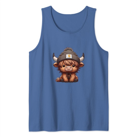 Discover Highland Cow Tank Tops - Cute Cow Design