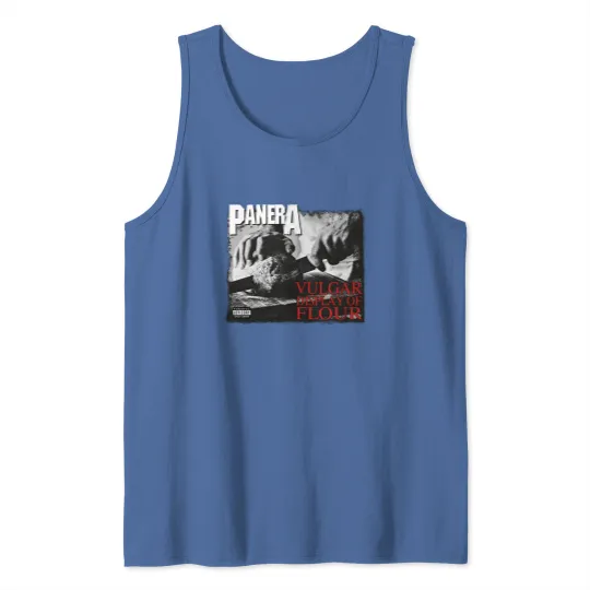 Discover PANERA Vulgar Display Of FLOUR Metal Band Parody Spoof Mayhem Skull Tank Tops