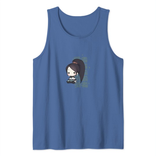 Discover Sage Valorant Tank Top - Cute Chibi Agent Gift for Gamers