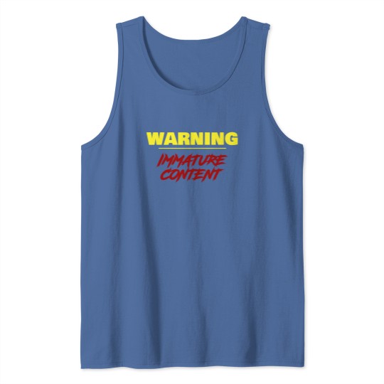 Discover Warning Tank Tops