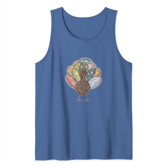 Discover Cute Turkey Fall Thanksgiving Tank Tops, Thanksgiving Family