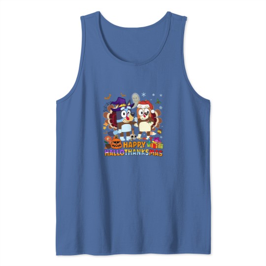 Discover BlueyDad Bingo Hallothanksmas Tank Top