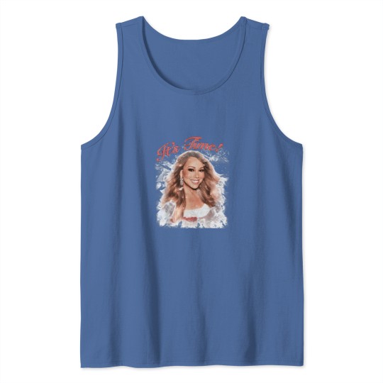 Discover It's Time Mariah Carey Christmas Tank Tops