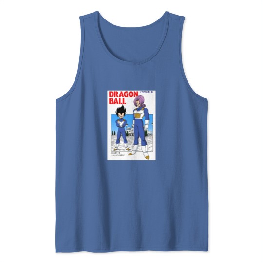 Discover DBZ Vegeta & Trunks Manga Cover Tank Tops