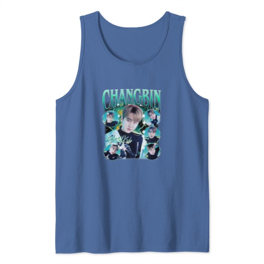 Discover Exclusive Stray Kids Changbin Bootleg Tank Tops